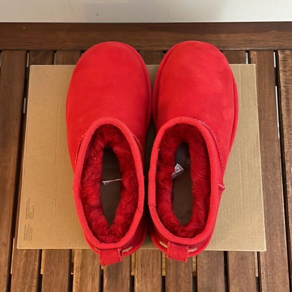 UGG Classic Ultra Mini Booties Red US Women Size 6/UK 4/EU 37(Box without lid) - Picture 6 of 15